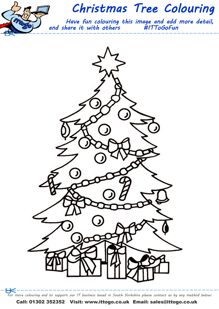 Christmas Tree Colouring