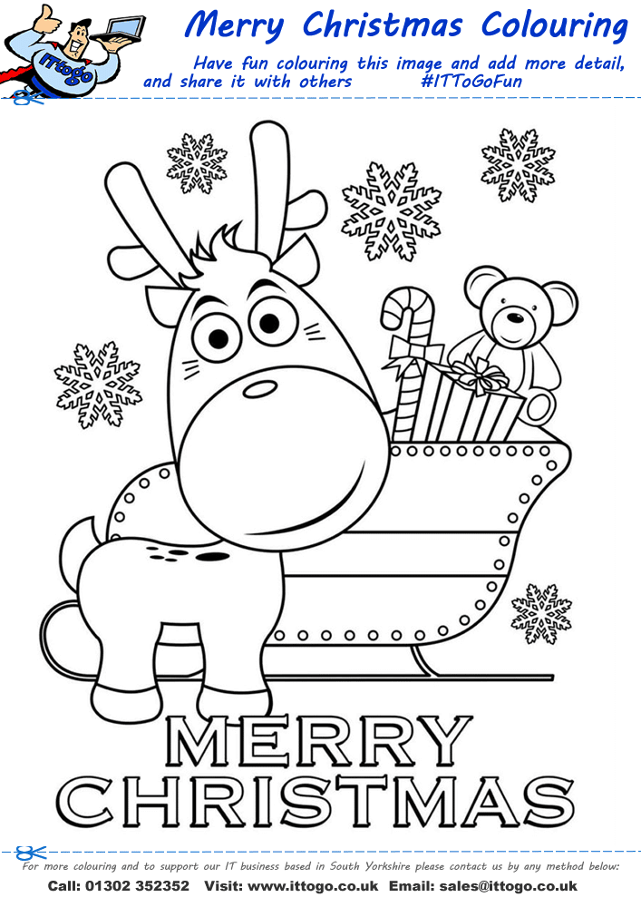 Merry Christmas Colouring