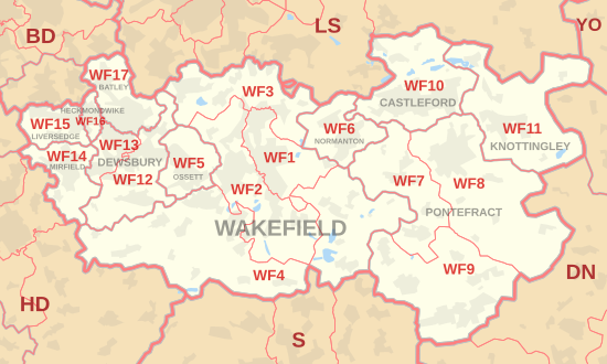 Post Codes Wakefield